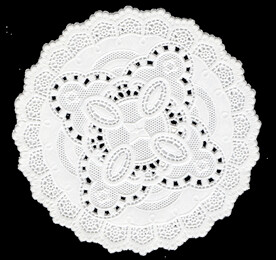 欧式复古圆形蕾丝透明PNG素材