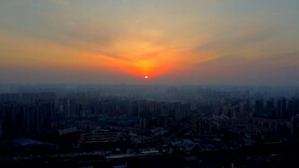 郑州落日城市