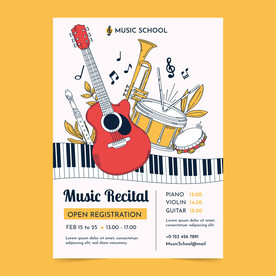 音乐学校邀请函