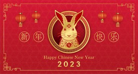 新年兔年贺岁2023主题贺岁素