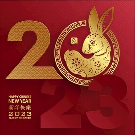 新年兔年贺岁2023主题贺岁素