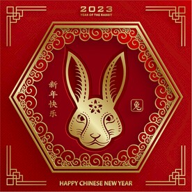 新年兔年贺岁2023主题贺岁素