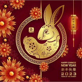 新年兔年贺岁2023主题贺岁素