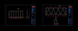 安全框架围档cad