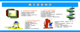 建筑宣传公告施工安全知识施工