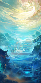 手绘古风背景