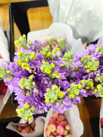 紫罗兰花朵花束