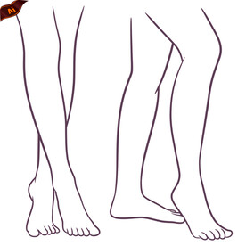 大腿插画