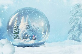  雪景插画