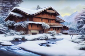 雪景插画