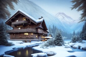 雪景插画 