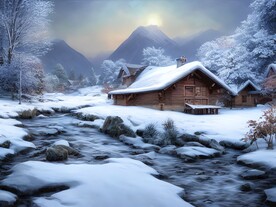 雪景插画