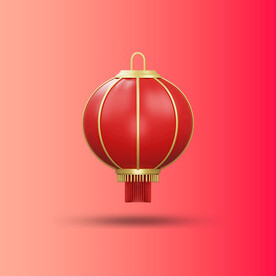 传统灯笼psd分层素材