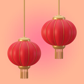 传统灯笼psd分层素材