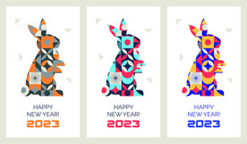 兔年新年插画