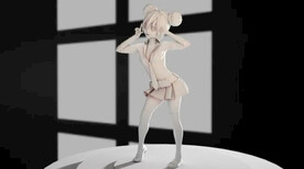 C4D模型 卡通美少女