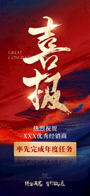 喜报海报