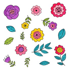 卡通花