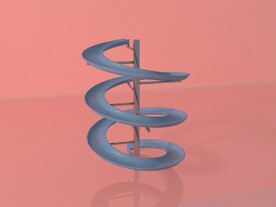 C4D模型旋转滑梯
