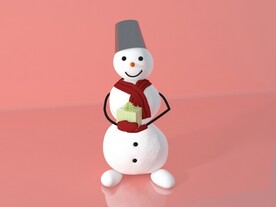  C4D模型 雪人