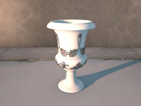 C4D模型花盆