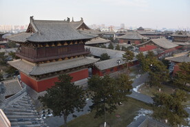 古建筑园林俯瞰