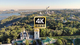 乌克兰金色大教堂风景