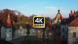 西欧城堡建筑风景