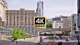 西欧城市建筑群美景