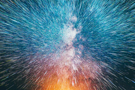 爆炸星空背景图片