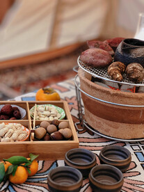 围炉煮茶 坚果 茶杯 休闲