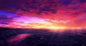 晚霞