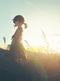 田野上的女孩