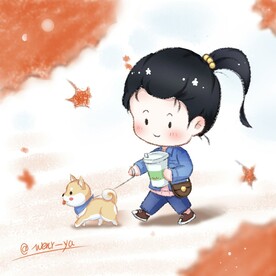 树下女孩