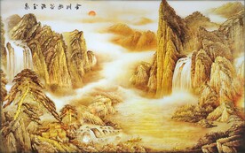 山水背景墙