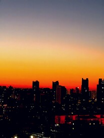 城市晚霞
