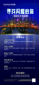酒店招聘海报