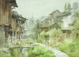 水彩侗乡