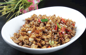 白辣椒炒鸡胗