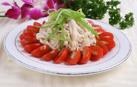 兰豆金针菇