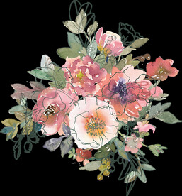 水彩鲜花