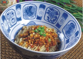 肉丁干拌面