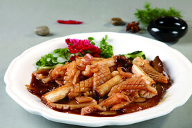 大葱烧三鲜