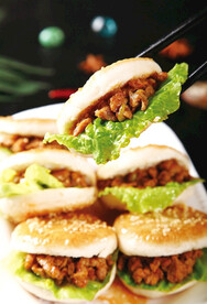 孜然羊肉夹饼