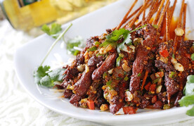 绿草羊肉串