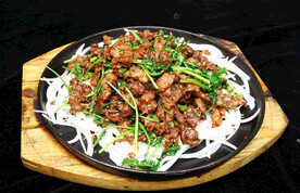 铁板羊肉