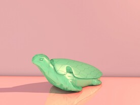 C4D模型乌龟游泳