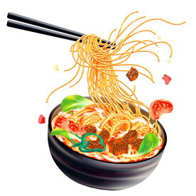 牛肉面素材