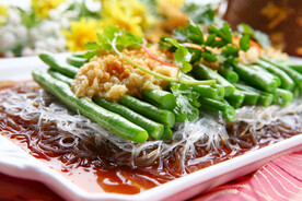 金银蒜茸蒸四季豆