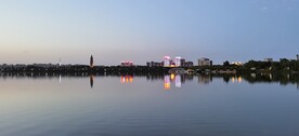 北塔湖夜景